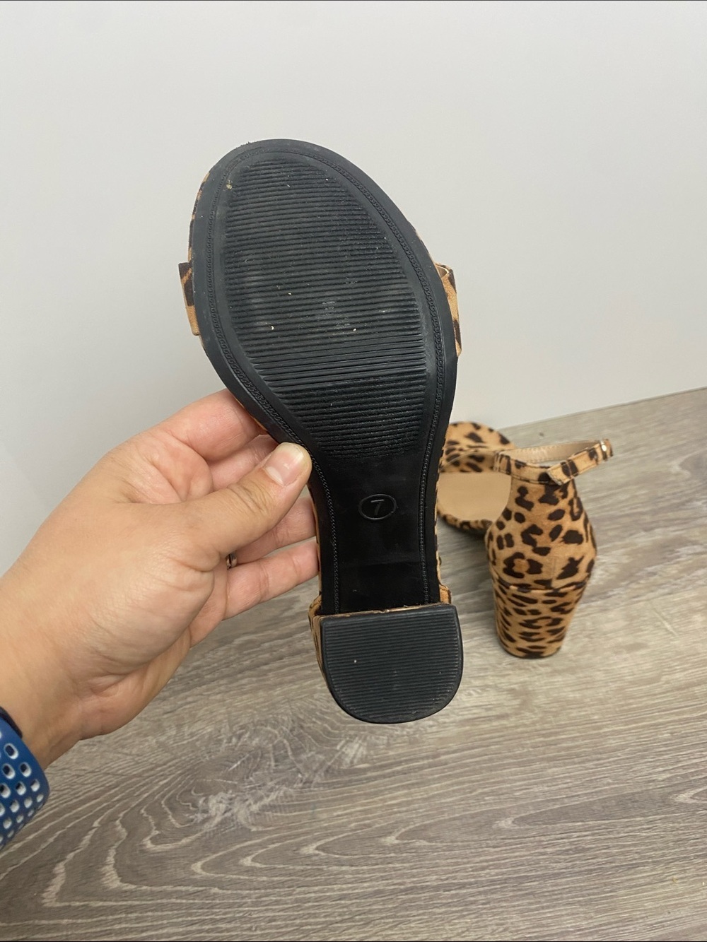 a new day Leopard Print Ankle-Strap Block Heels - Brown/Tan - Picture 5 of 6